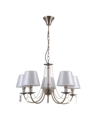 ITALUX Solana Wisząca E14 5x40W Brązowy PND-28366-5