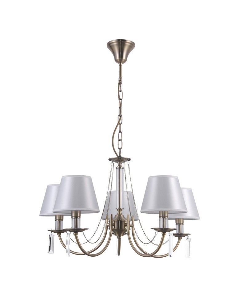 Żyrandole nowoczesne - ITALUX Solana Wisząca E14 5x40W Brązowy PND-28366-5 - produkt kolory-swiatla.pl 1