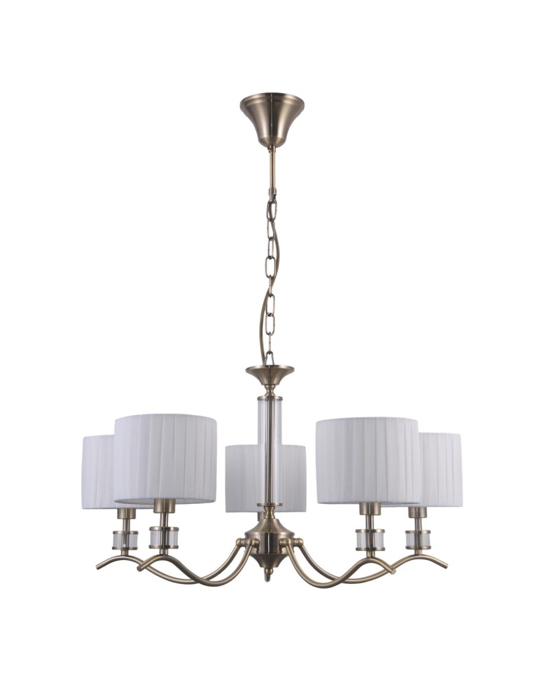 Żyrandole nowoczesne - ITALUX Ferlena Wisząca E14 5x40W Brązowy PND-28343-5 - produkt kolory-swiatla.pl 1
