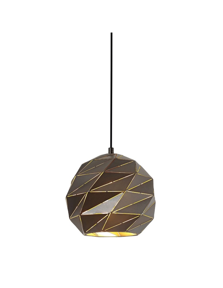 Lampy wiszące - ITALUX Palermo Wisząca E27 1x40W Antracytowy PND-2424-1S-GR+GD - produkt kolory-swiatla.pl 1