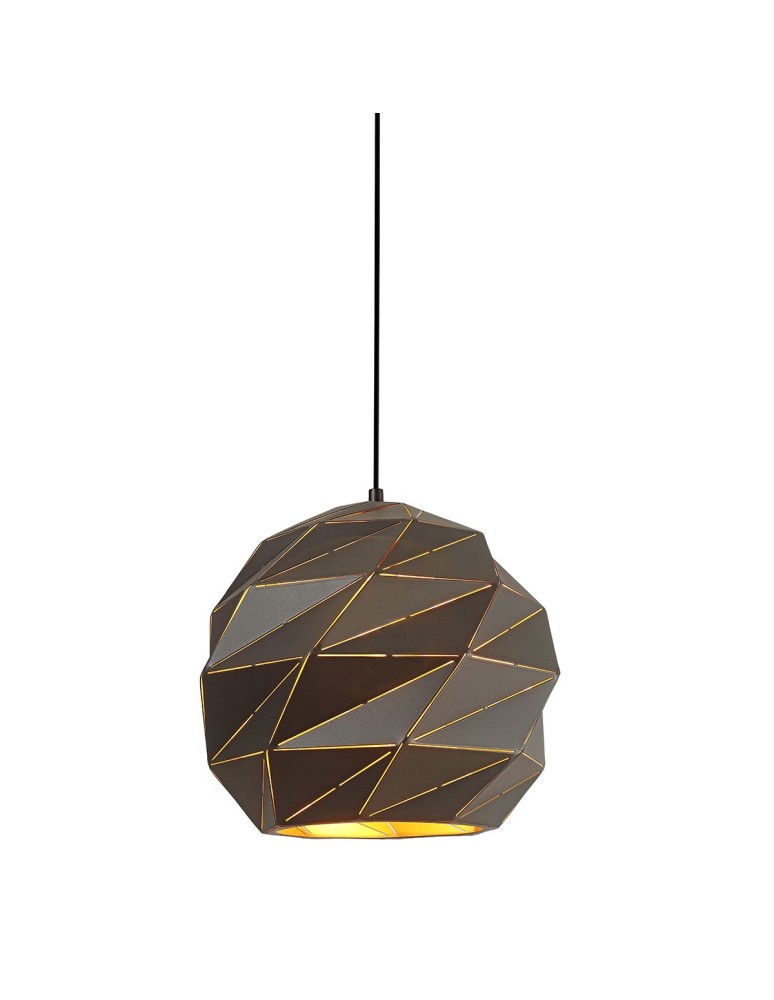 Lampy wiszące - ITALUX Palermo Wisząca E27 1x40W Antracytowy PND-2424-1L-GR+GD - produkt kolory-swiatla.pl 1