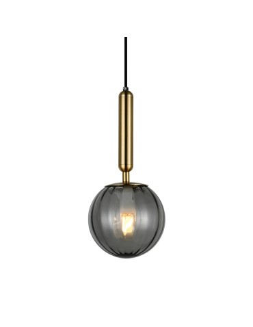 ITALUX Ravena Wisząca E27 LED zintegrowany 1x5W Mosiądz/Dymiony PND-2324-1 BRO+SG