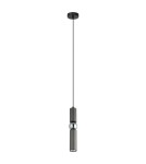 Lampy wiszące loftowe - ITALUX Isidora Wisząca GU10 1x25W Czarny/Szary/Chrom PND-14290-1-GR - product 1