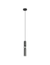 ITALUX Isidora Wisząca GU10 1x25W Czarny/Szary/Chrom PND-14290-1-GR