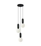 Lampy wiszące kule - ITALUX Aldeva Wisząca E27 3x40W Czarny PND-02340-3S-BK - product 1