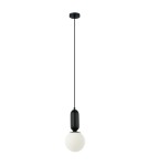 Lampy wiszące kule - ITALUX Aldeva Wisząca E27 1x40W Czarny PND-02340-1S-BK - product 1