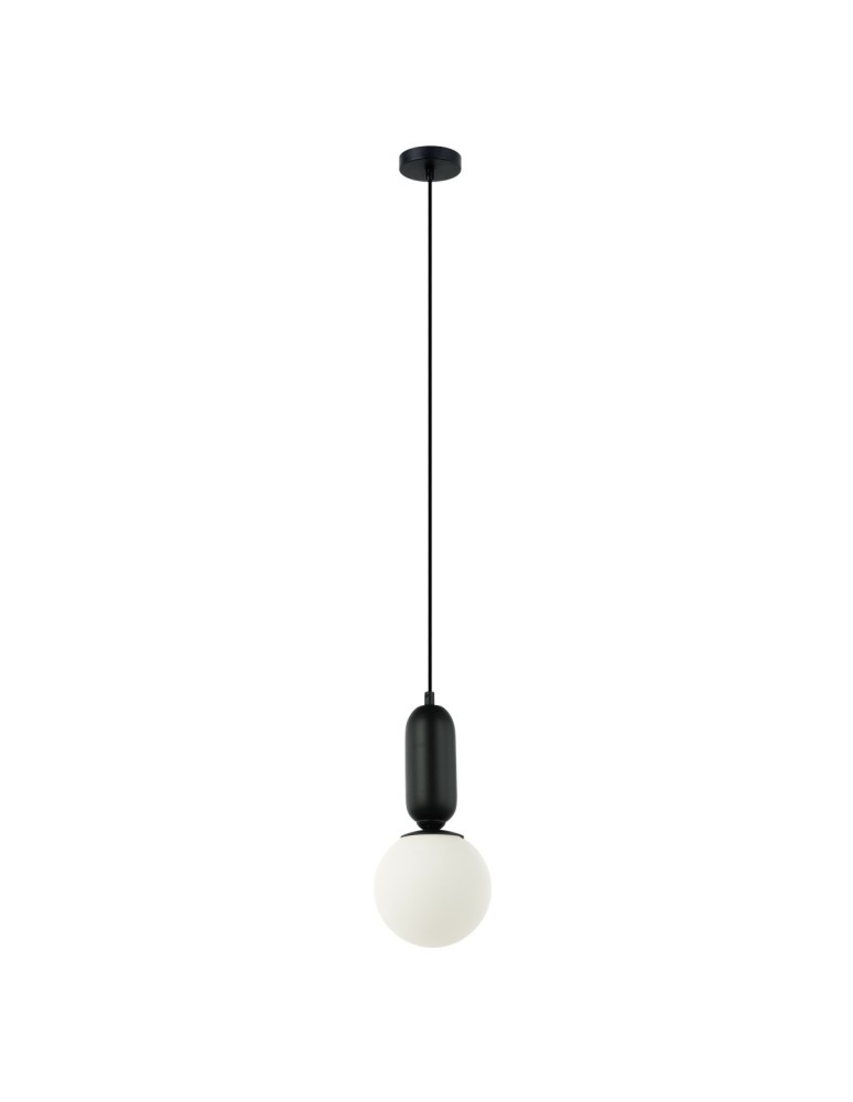 Lampy wiszące kule - ITALUX Aldeva Wisząca E27 1x40W Czarny PND-02340-1S-BK - produkt kolory-swiatla.pl 1