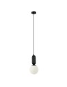 ITALUX Aldeva Wisząca E27 1x40W Czarny PND-02340-1S-BK