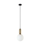 Lampy wiszące kule - ITALUX Aldeva Wisząca E27 1x40W Brązowy PND-02340-1M-BRO - product 1
