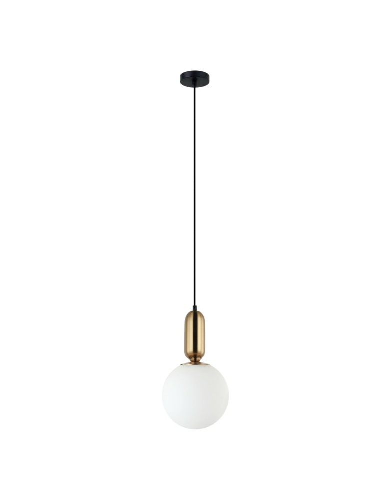 Lampy wiszące kule - ITALUX Aldeva Wisząca E27 1x40W Brązowy PND-02340-1M-BRO - produkt kolory-swiatla.pl 1