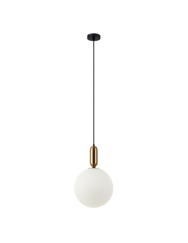 Lampy wiszące kule - ITALUX Aldeva Wisząca E27 1x40W Brązowy PND-02340-1L-BRO - produkt kolory-swiatla.pl 1