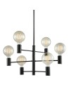 ITALUX Veva Wisząca E27 6x40W Czarny MDM3339/6 BK