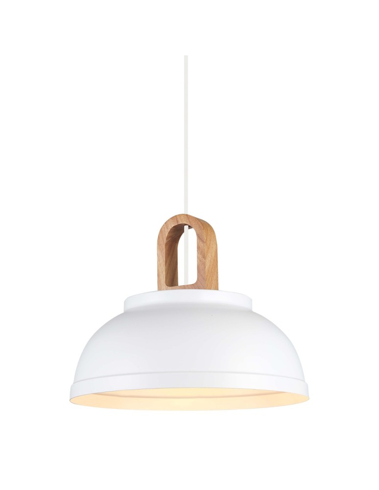 Lampy wiszące - ITALUX Danito Wisząca E27 1x40W Biały MDM3153/1M W - produkt kolory-swiatla.pl 1
