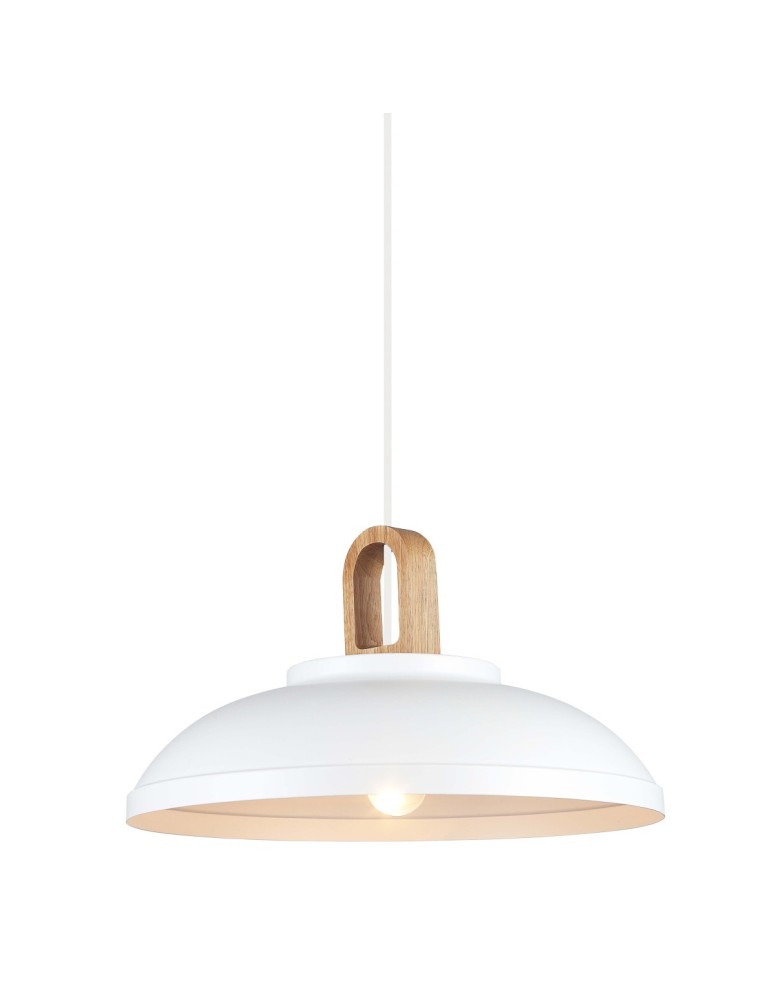 Lampy wiszące - ITALUX Danito Wisząca E27 1x40W Biały MDM3153/1L W - produkt kolory-swiatla.pl 1