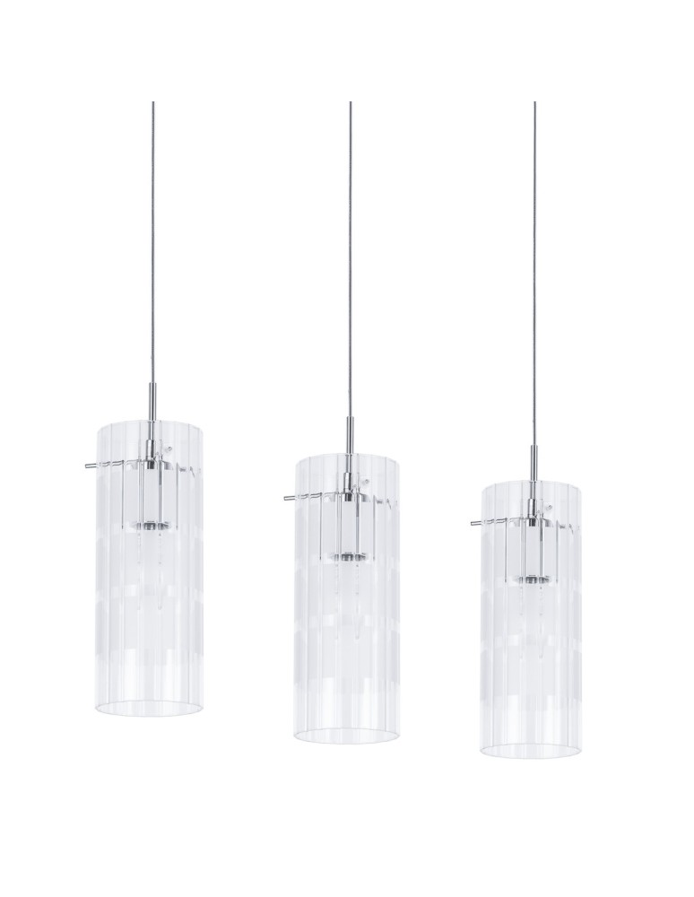 Lampy wiszące - ITALUX Max Wisząca E27 3x60W Chrom MDM1957-3 - produkt kolory-swiatla.pl 1