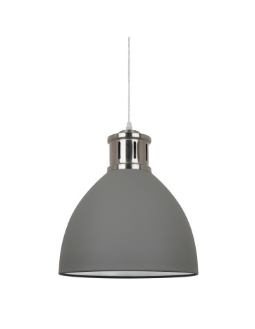 ITALUX Lola Wisząca E27 1x60W Szary/Nikiel MD-HN8100-GR+S.NICK