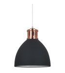 Lampy wiszące - ITALUX Lola Wisząca E27 1x60W Grafitowy/Czerwony MD-HN8100-BK+RC - product 1