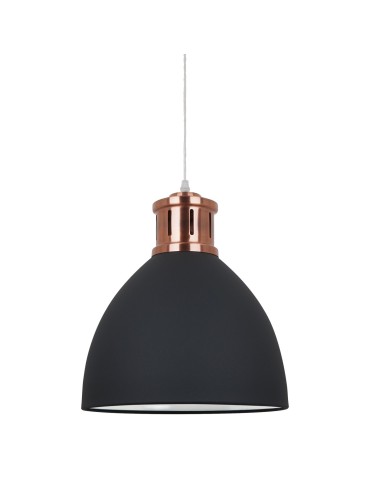 ITALUX Lola Wisząca E27 1x60W Grafitowy/Czerwony MD-HN8100-BK+RC
