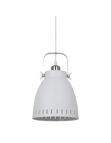 ITALUX Franklin Wisząca E27 1x60W Biały/Nikiel MD-HN8026M-WH+S.NICK