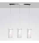 Lampy wiszące - ITALUX Blend Wisząca E27 3x60W Chrom MDF9489/3 - produkt 1
