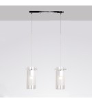 Lampy wiszące - ITALUX Blend Wisząca E27 2x60W Chrom MDF9489/2 - product 1