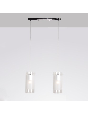 ITALUX Blend Wisząca E27 2x60W Chrom MDF9489/2