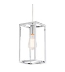 Lampy wiszące loftowe - ITALUX Sigalo Wisząca E27 1x60W Chrom MD-BR4366-D1 CH - produkt 1