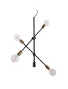 ITALUX Edmond Wisząca E27 4x60W Czarny/Złoty MD-BR-262002-D4-G/B
