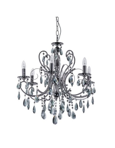 ITALUX Barocco Black Żyrandol E14 6x40W Czarny MD72709-6B