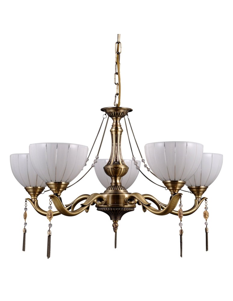Żyrandole retro - ITALUX Baxio Żyrandol E27 5x60W Złoty MD38445-5 - produkt kolory-swiatla.pl 1