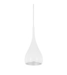Lampy wiszące - ITALUX Anon White Wisząca E27 1x60W Chrom/Biały MA01986CA-001 - produkt 1
