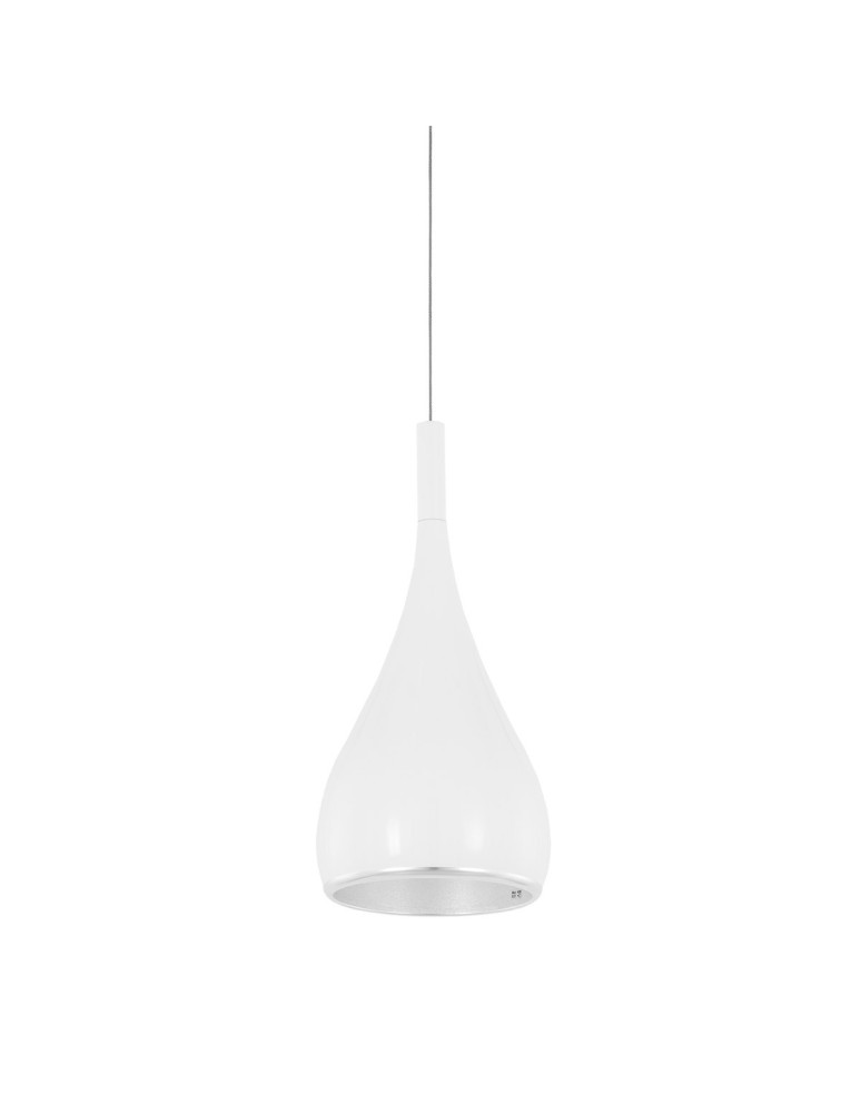 Lampy wiszące - ITALUX Anon White Wisząca E27 1x60W Chrom/Biały MA01986CA-001 - produkt kolory-swiatla.pl 1