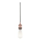 Lampy wiszące żarówki - ITALUX Classo Wisząca E27 1x60W Czerwony DS-M-034 RED COPPER - product 1