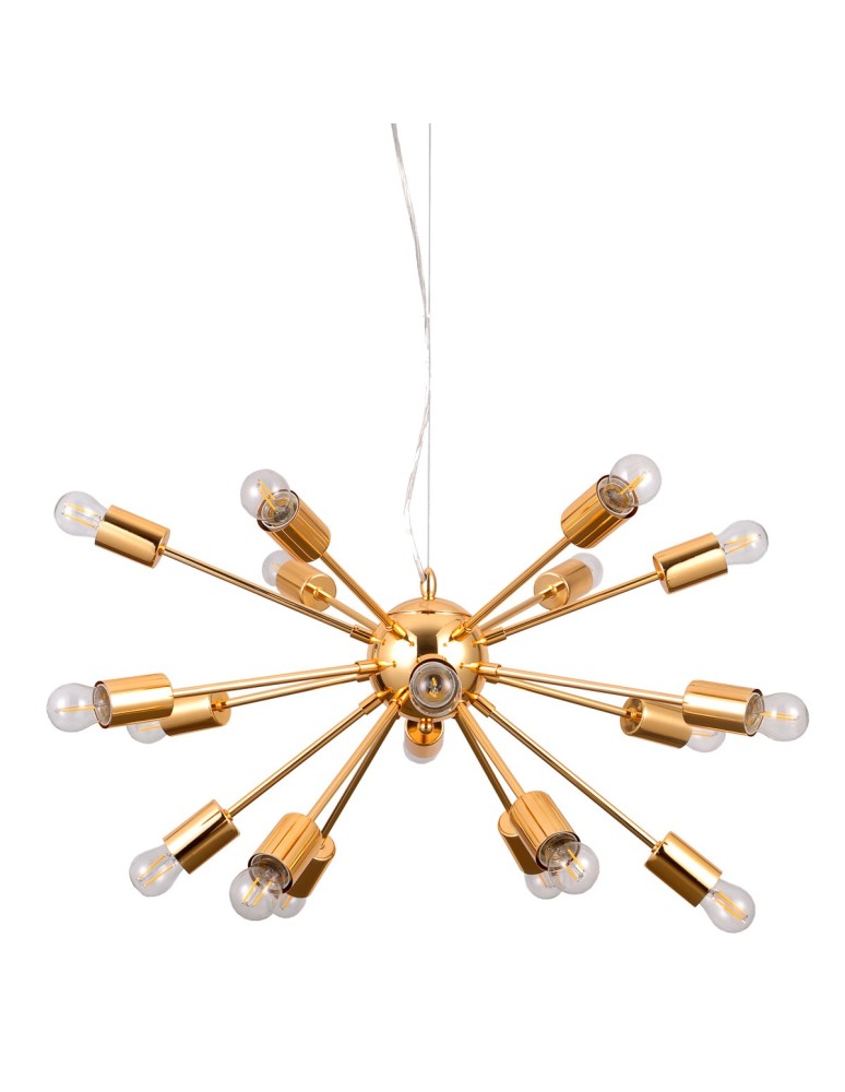 Lampy wiszące loftowe - ITALUX Theo Wisząca E27 18x40W Złoty AD20000-18 - produkt kolory-swiatla.pl 1