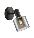 Kinkiety regulowane - ITALUX Santia Kinkiet E27 1x40W Czarny WL-65342-1 BK+SG - product 1