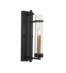 Kinkiety - ITALUX Aspen Kinkiet E14 1x40W Czarny WL-31186-1A-BL - product 1