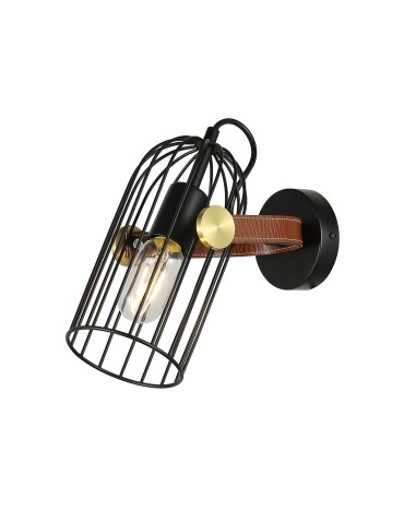 ITALUX Antoin Kinkiet E27 1x40W Czarny WL-2445-1-BK