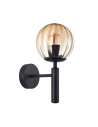 ITALUX Ravena Kinkiet E27 1x10W Czarny WL-2324-1 BK+AMB