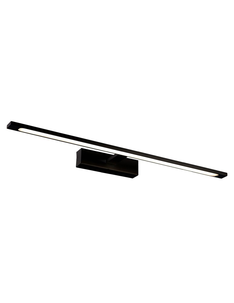 Kinkiety łazienkowe - ITALUX Lamiena Kinkiet LED zintegrowany 20W 3000K 1500lm IP44 Czarny WL-21420XL-BK - produkt kolory-swiatla.pl 1