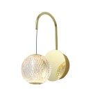 Kinkiety glamour - ITALUX Rosario Kinkiet LED zintegrowany 4.2W 3200K 280lm Złoty WL-12220121-1A-GD - product 1
