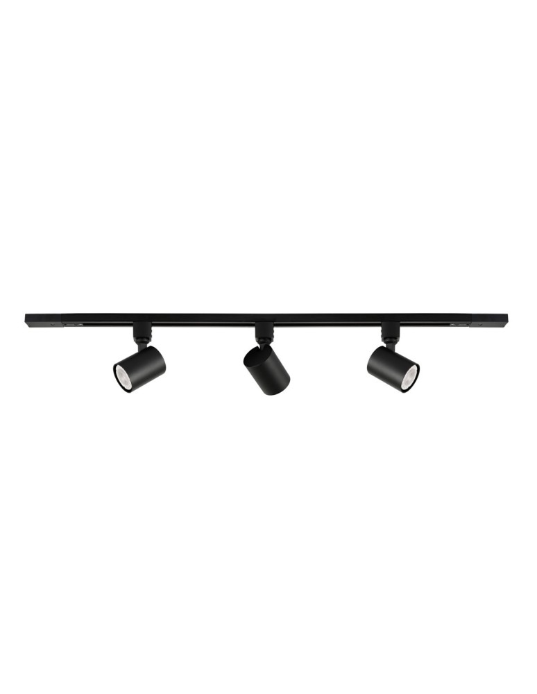 Gotowe zestawy szynoprzewodów - ITALUX Lumsi Szynoprzewody Zestaw GU10 3x35W Czarny TRL-2071-3T-10-BL - produkt kolory-swiatla.pl 1