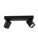 Lampy sufitowe reflektory - ITALUX Senova Reflektor GU10 2x35W Czarny SPL-4492-2A BL - product 1