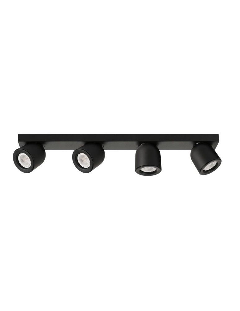 Lampy sufitowe reflektory - ITALUX Nuora Reflektor GU10 4x35W Czarny SPL-2855-4B-BL - produkt kolory-swiatla.pl 1