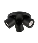 Lampy sufitowe reflektory - ITALUX Nuora Reflektor GU10 3x35W Czarny SPL-2855-3C-BL - product 1