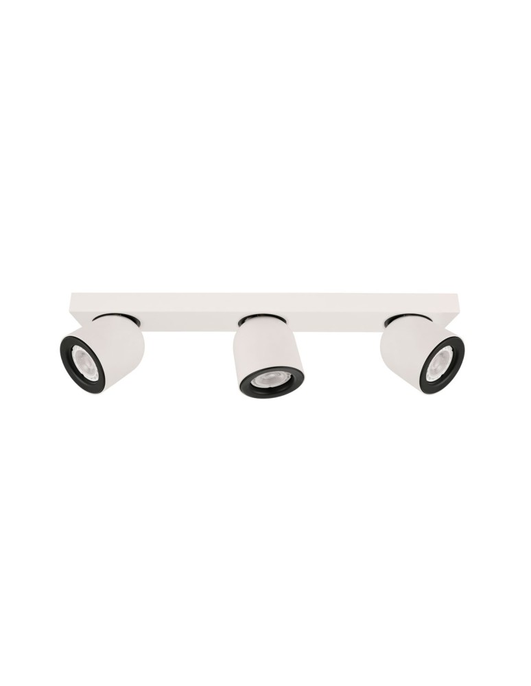 Lampy sufitowe reflektory - ITALUX Nuora Reflektor GU10 3x35W Biały/Czarny SPL-2855-3B-WH - produkt kolory-swiatla.pl 1