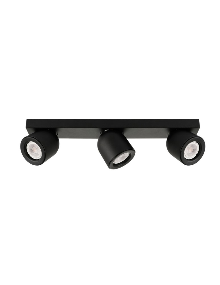 Lampy sufitowe reflektory - ITALUX Nuora Reflektor GU10 3x35W Czarny SPL-2855-3B-BL - produkt kolory-swiatla.pl 1