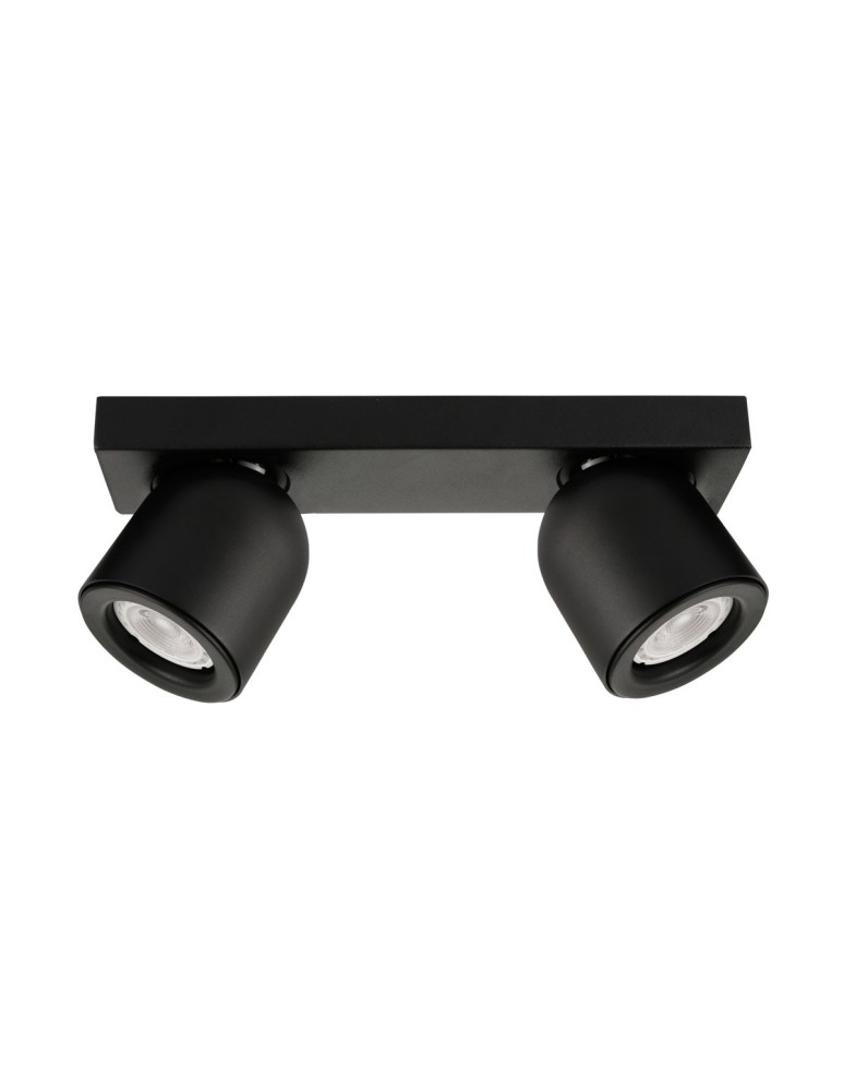 Lampy sufitowe reflektory - ITALUX Nuora Reflektor GU10 2x35W Czarny SPL-2855-2B-BL - produkt kolory-swiatla.pl 1