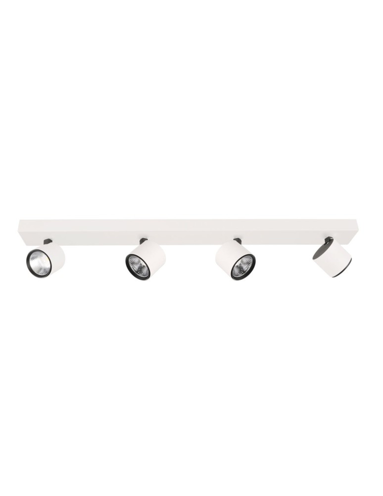 Lampy sufitowe reflektory - ITALUX Boniva Reflektor LED zintegrowany 5W 3000K 1200lm Biały/Czarny SPL-2854-4B-WH - produkt kolory-swiatla.pl 1