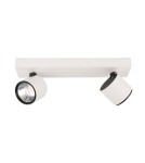 Lampy sufitowe reflektory - ITALUX Boniva Reflektor LED zintegrowany 5W 3000K 600lm Biały/Czarny SPL-2854-2B-WH - product 1