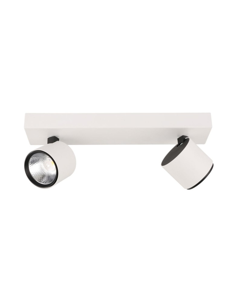 Lampy sufitowe reflektory - ITALUX Boniva Reflektor LED zintegrowany 5W 3000K 600lm Biały/Czarny SPL-2854-2B-WH - produkt kolory-swiatla.pl 1